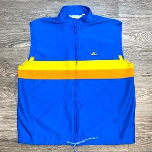 Vintage Windbreaker Zip Up Vest - Sz L - Hobie Surfer Beach Coastal Style